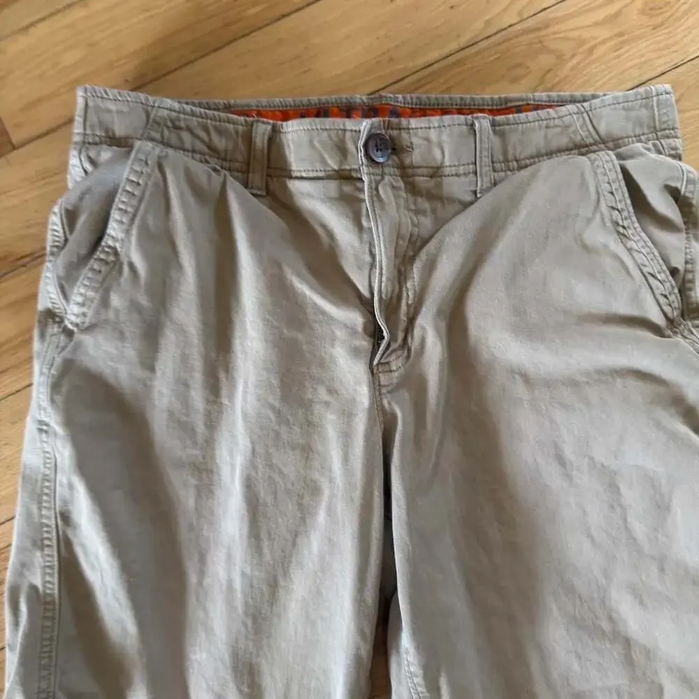Urban Pipeline UltraFlex Khaki Flat Front Shorts Size 34